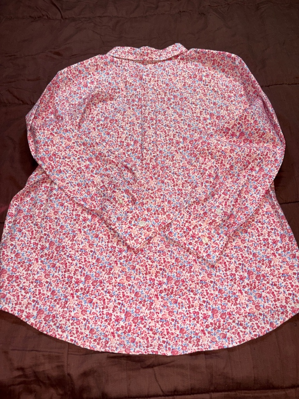 Floral Print Button Down Blouse by L.L. Bean Brand.  NWOT! - Picture 14 of 16